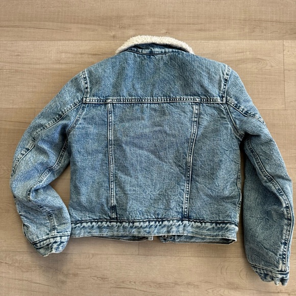 Girls Gap Sherpa Lined Denim Jacket, XXL - Picture 10 of 13